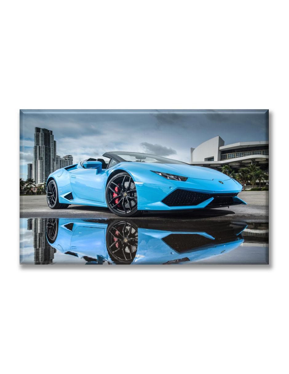 INDUSTRIA GRAFICA CIENTO 23 Cuadro decorativo Industria Grafica Ciento 23 Lambo celeste