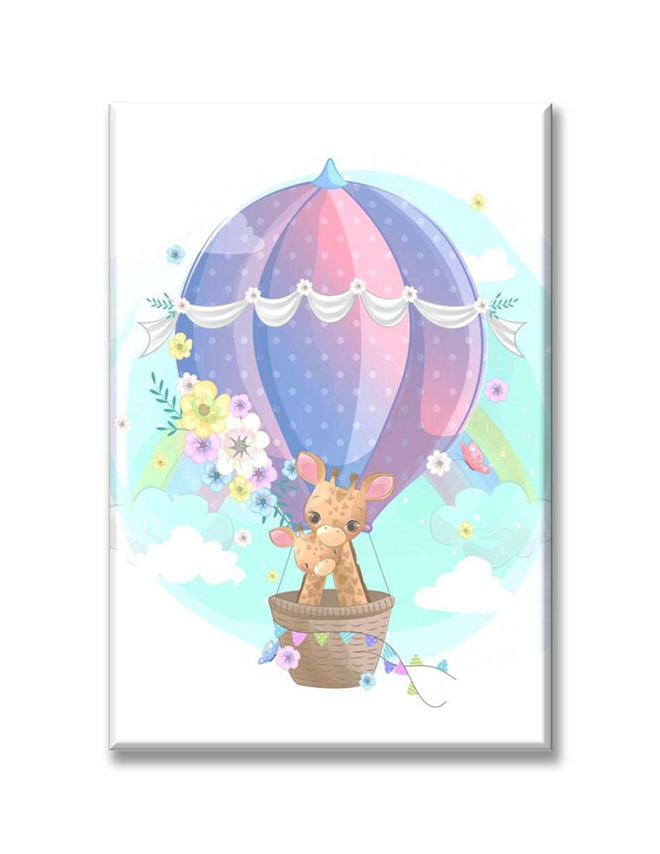 Cuadro decorativo Industria Grafica Ciento 23 Mamá y bebé jirafas