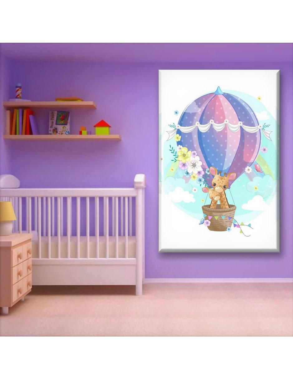 Cuadro decorativo Industria Grafica Ciento 23 Mamá y bebé jirafas