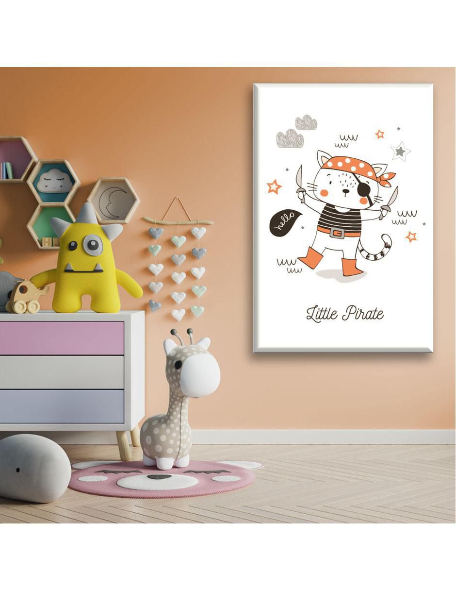 Cuadro decorativo Gato pirata 5