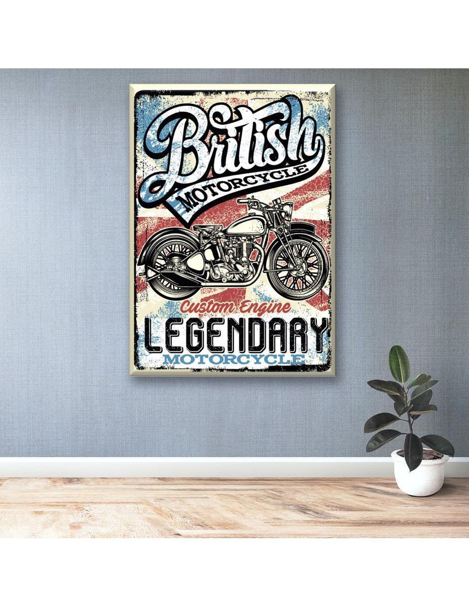 Cuadro decorativo Industria Grafica Ciento 23 Legendary moto
