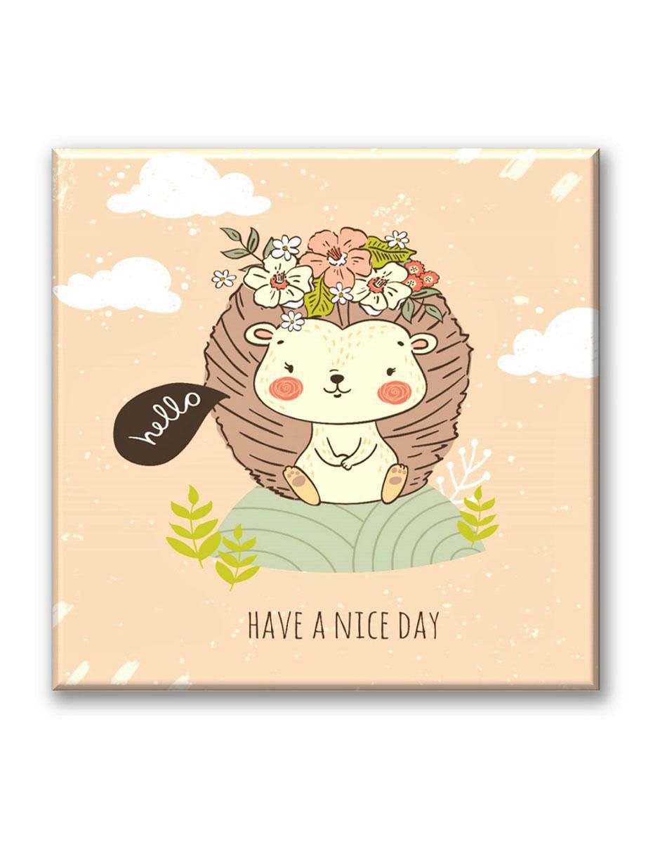 Cuadro decorativo Industria Grafica Ciento 23 Erizo dibujo