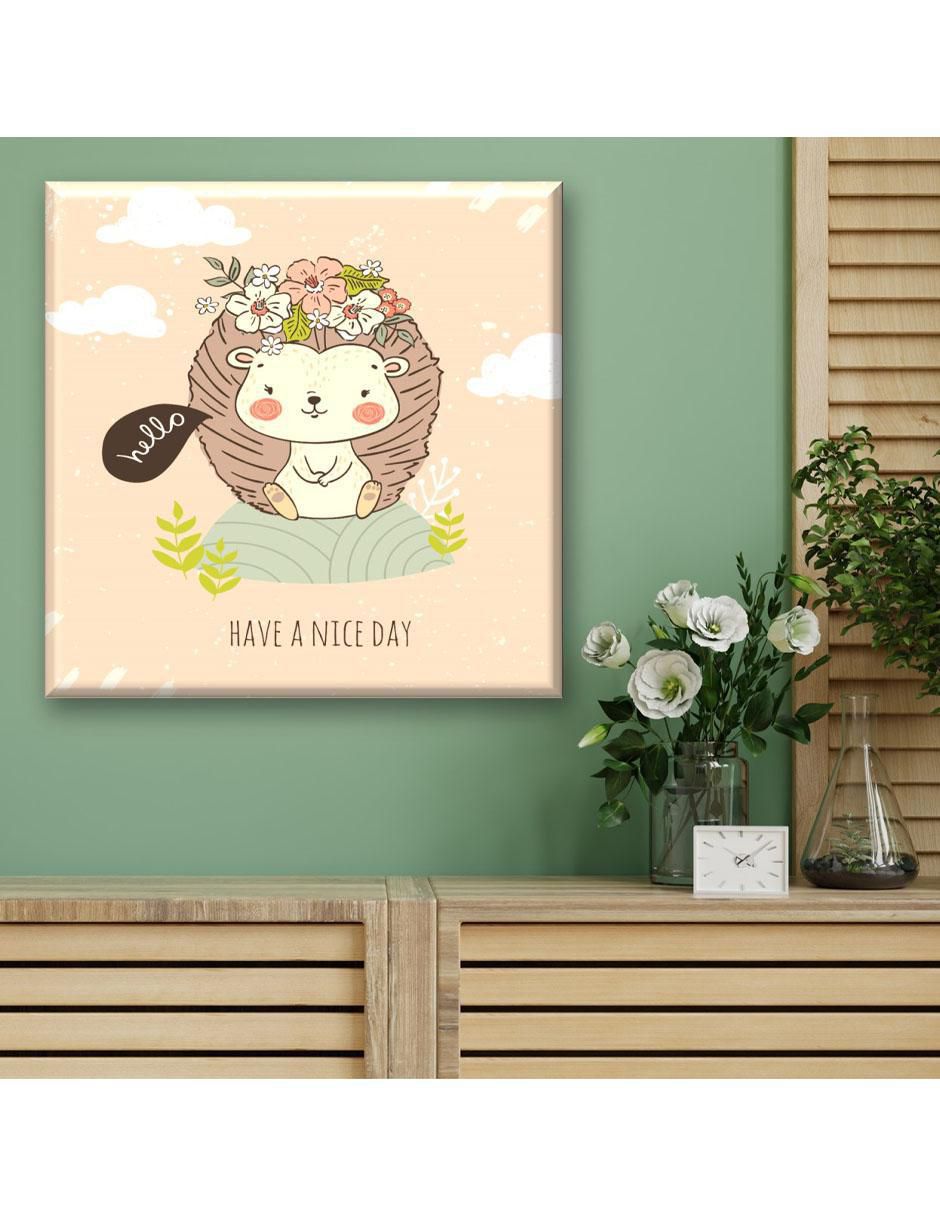 Cuadro decorativo Industria Grafica Ciento 23 Erizo dibujo