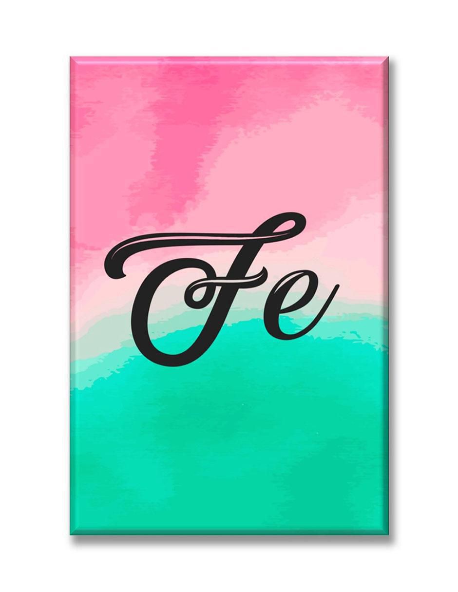 Cuadro decorativo Fe letras 1