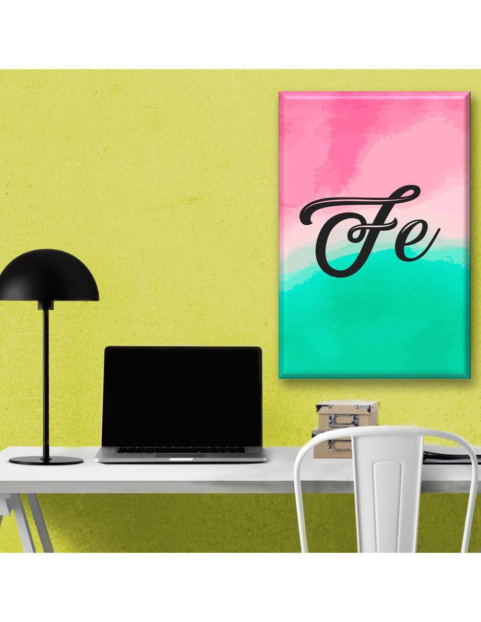 Cuadro decorativo Fe letras 5