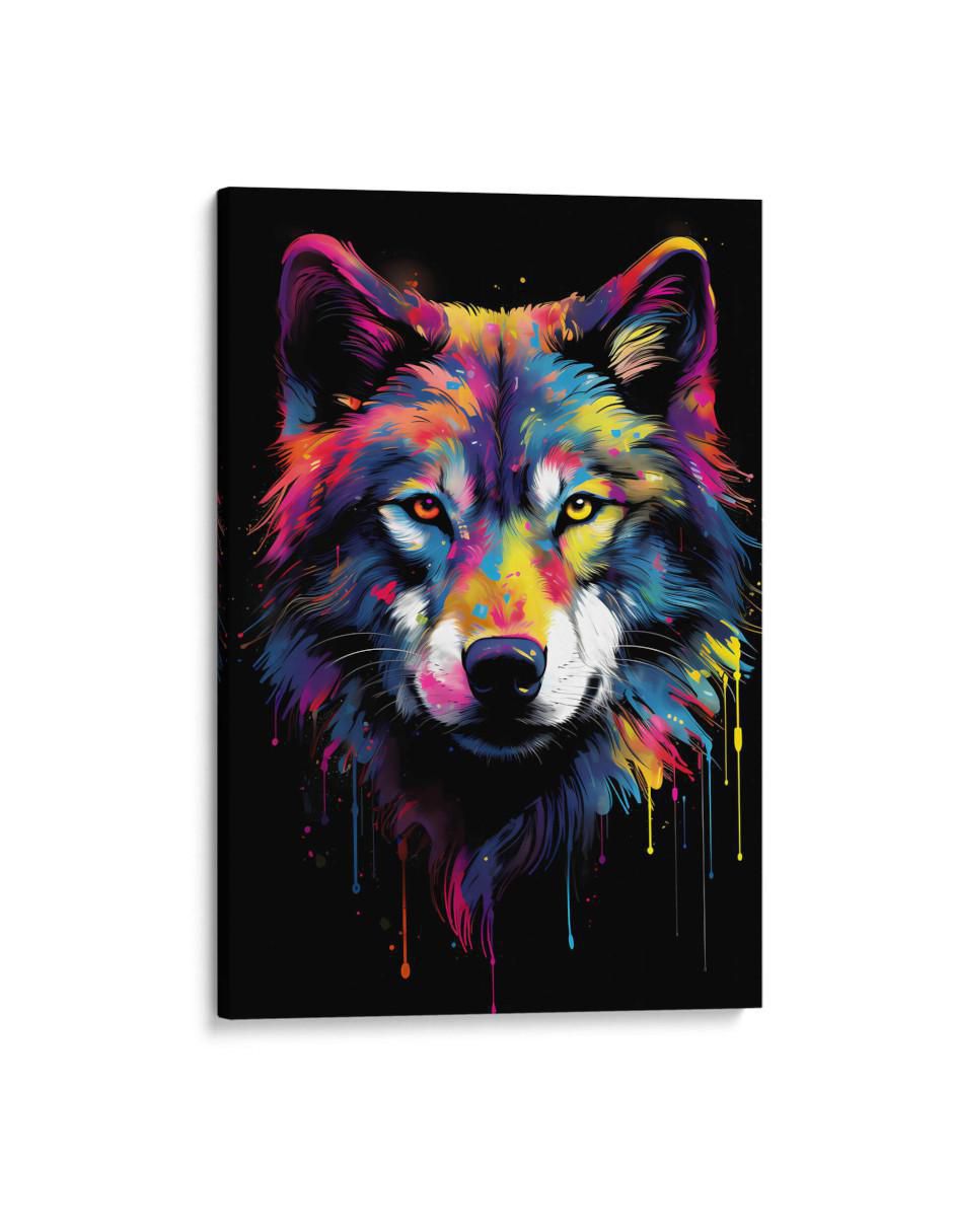 Cuadro decorativo Canvas Lab Lobo