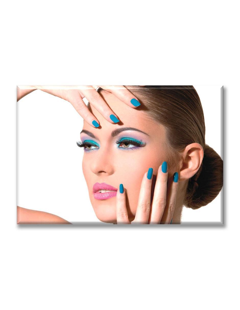 Cuadro decorativo Maquillaje azul Cuadro decorativo Maquillaje azul