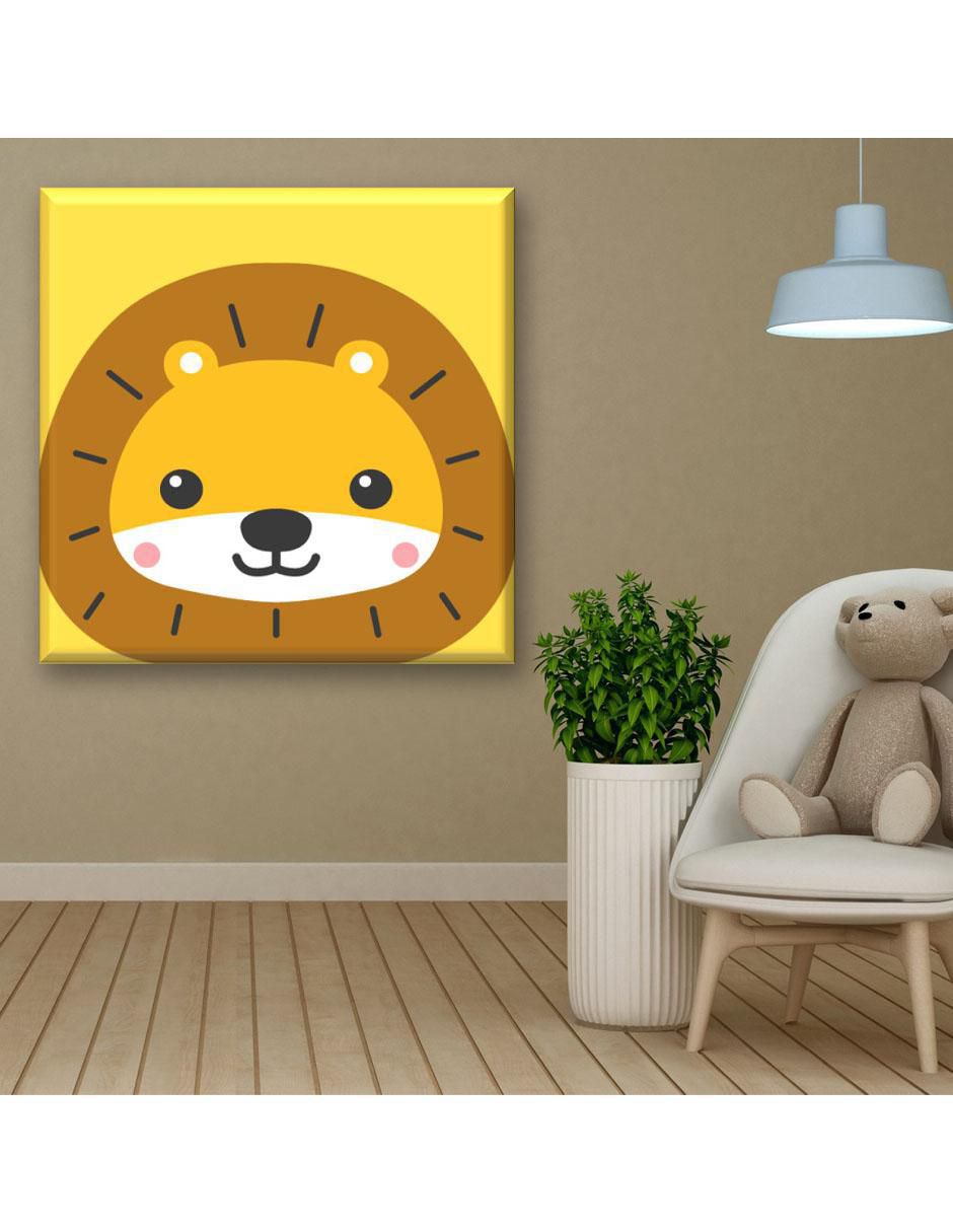 Cuadro decorativo León bebé 5