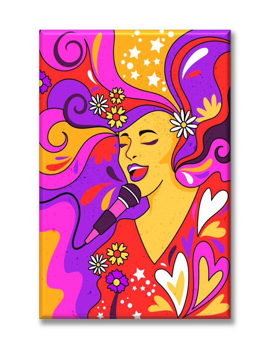 Cuadro decorativo Industria Grafica Ciento 23 Cantante colores