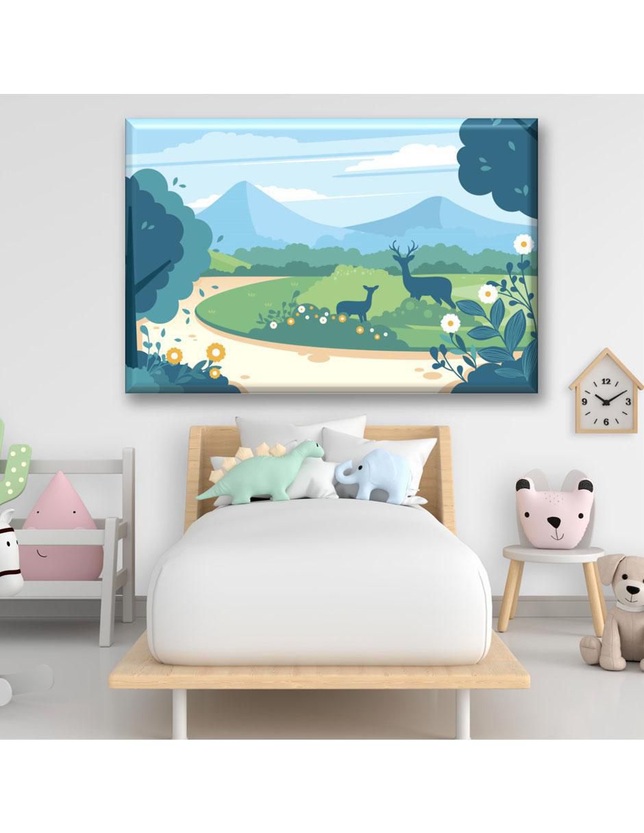 Cuadro decorativo Industria Grafica Ciento 23 Venados en el bosque