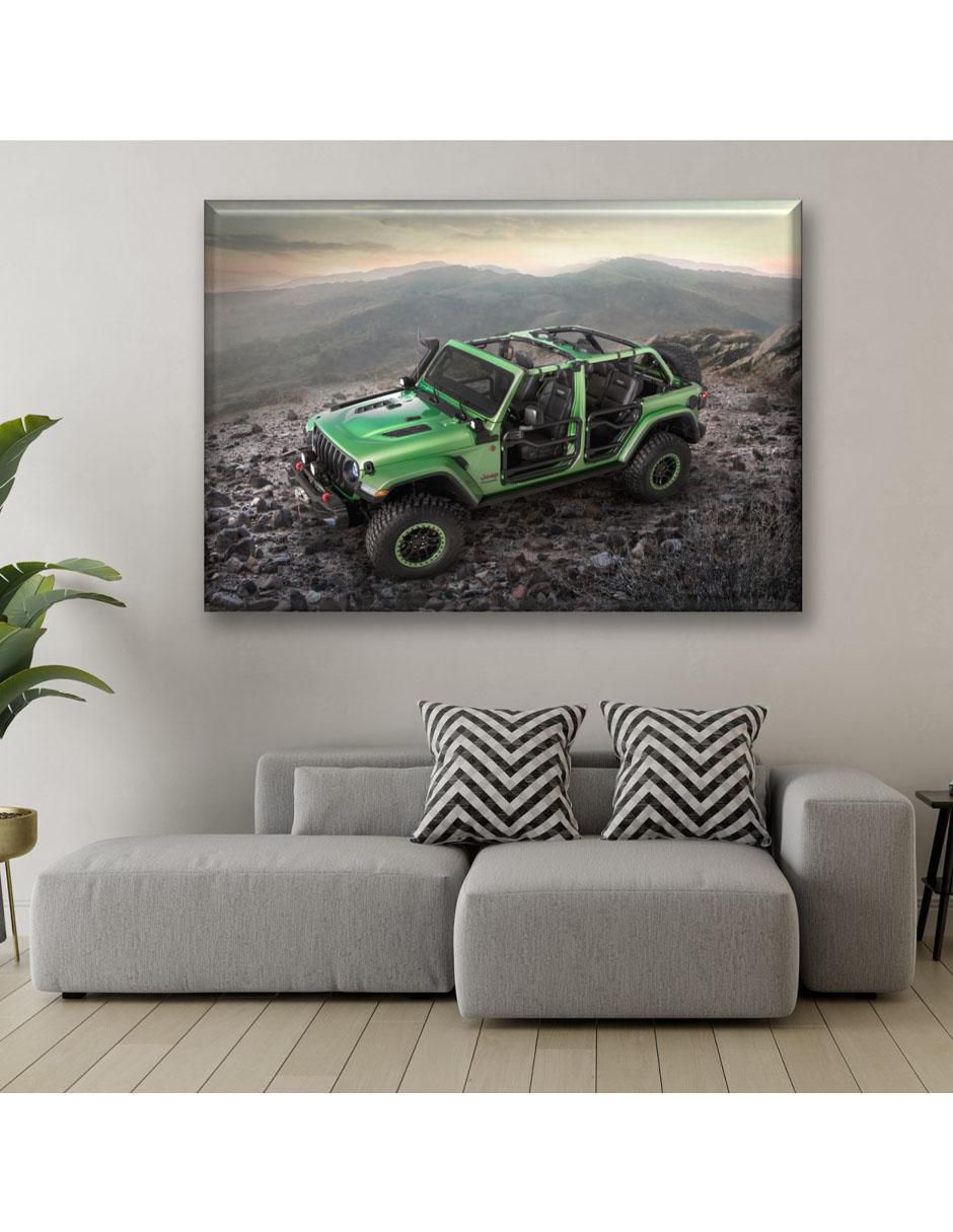 Cuadro decorativo Industria Grafica Ciento 23 Camioneta verde