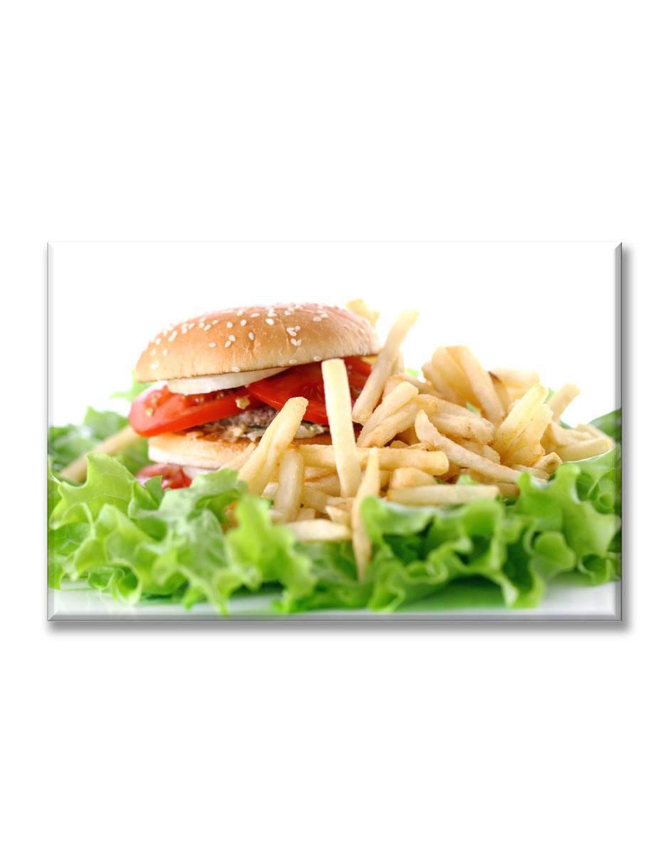 Cuadro decorativo Industria Grafica Ciento 23 Burger con papas