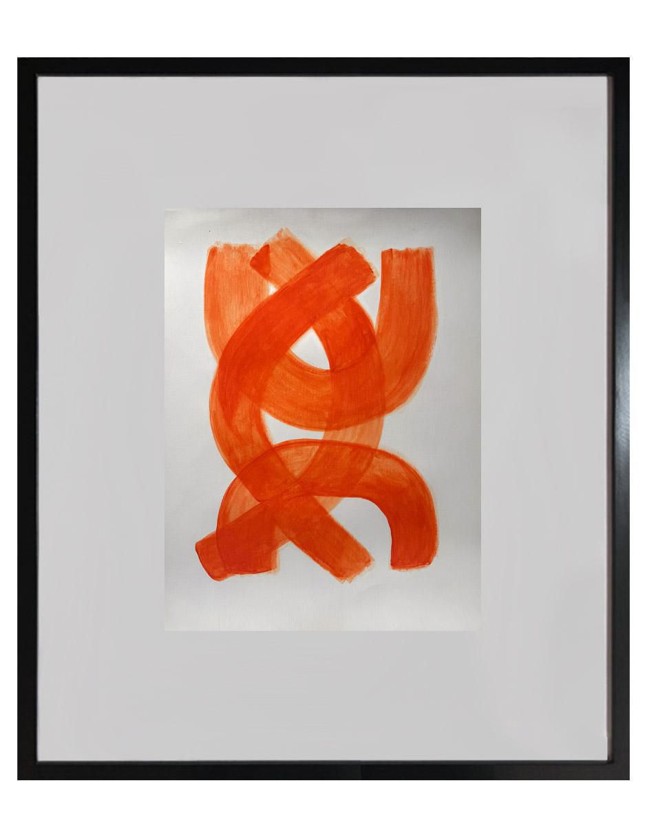 Pintura Orange técnica acrílico Pintura Orange técnica acrílico