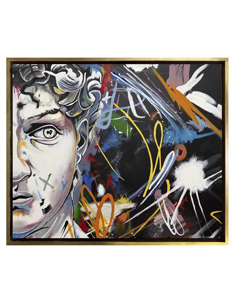 Pintura David In Love técnica acrílico Milleniart Pintura David In Love técnica acrílico Milleniart