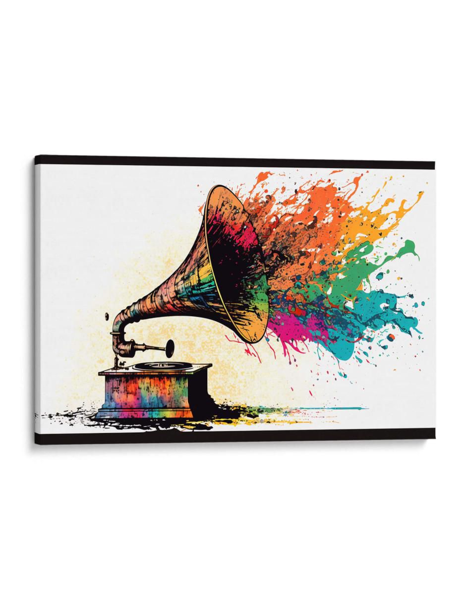 Cuadro decorativo Canvas Lab Música colorida II