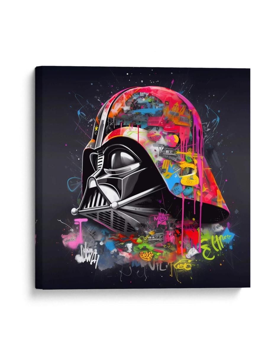 Cuadro decorativo Canvas Lab Neon graffiti vader