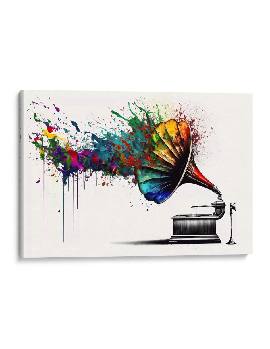 Cuadro decorativo Canvas Lab Música colorida