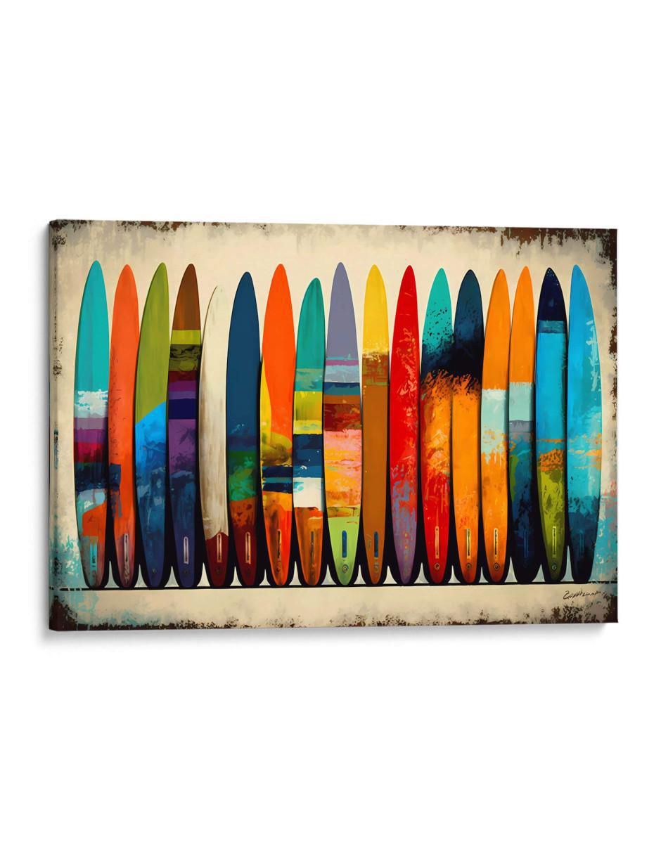 Cuadro decorativo Canvas Lab Tablas de surf 1
