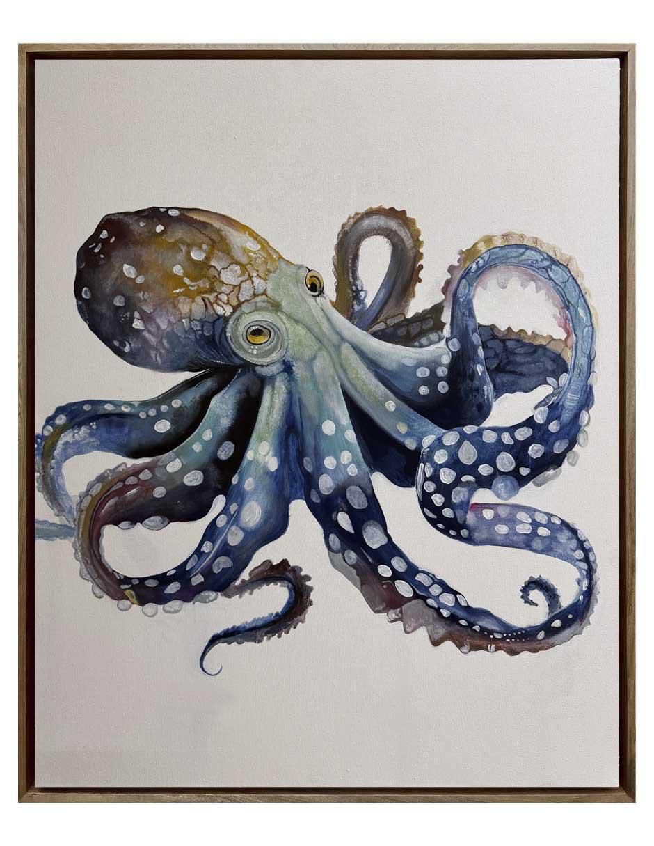 Pintura Octopus técnica acrílico Animalart Pintura Octopus técnica acrílico Animalart