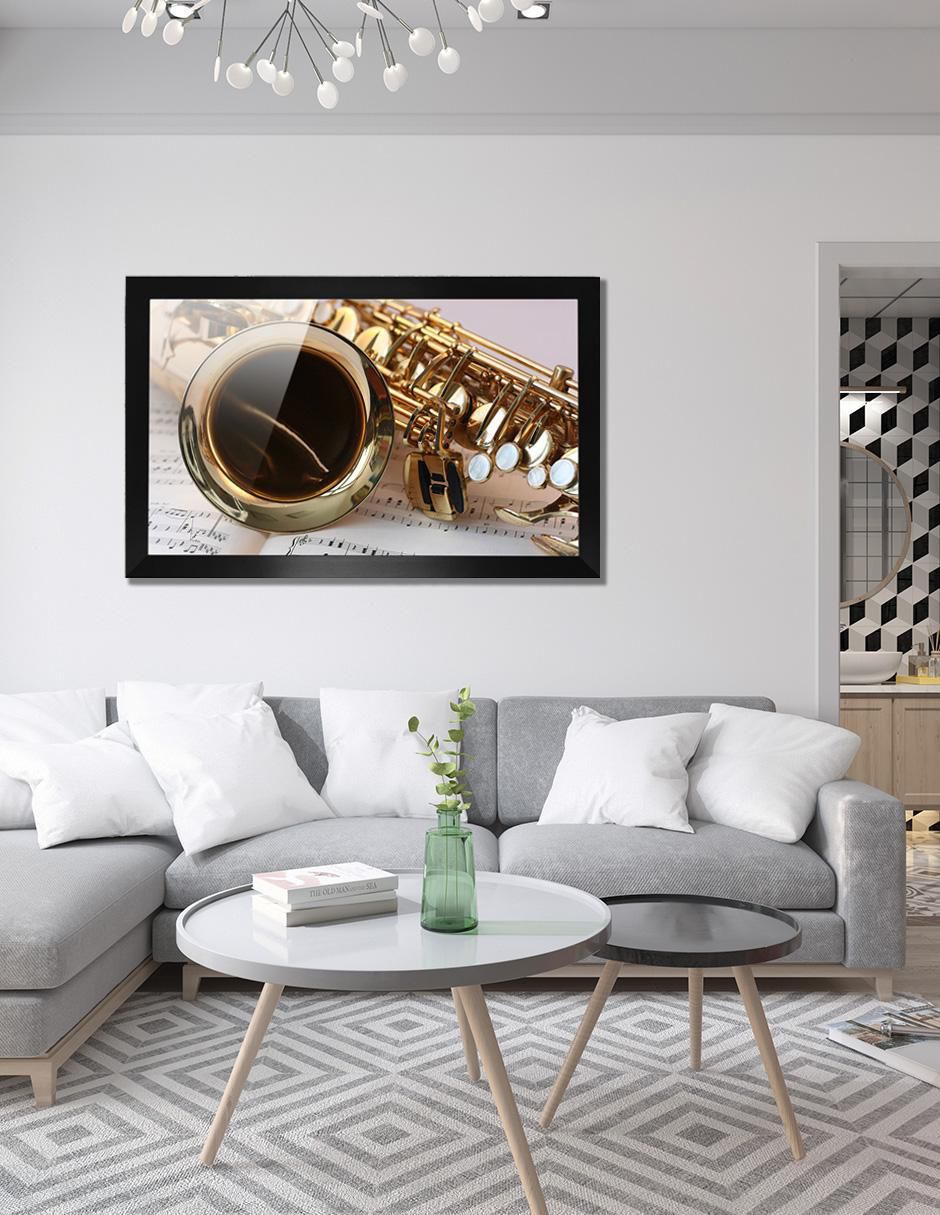 Cuadro decorativo Pixelarte Música