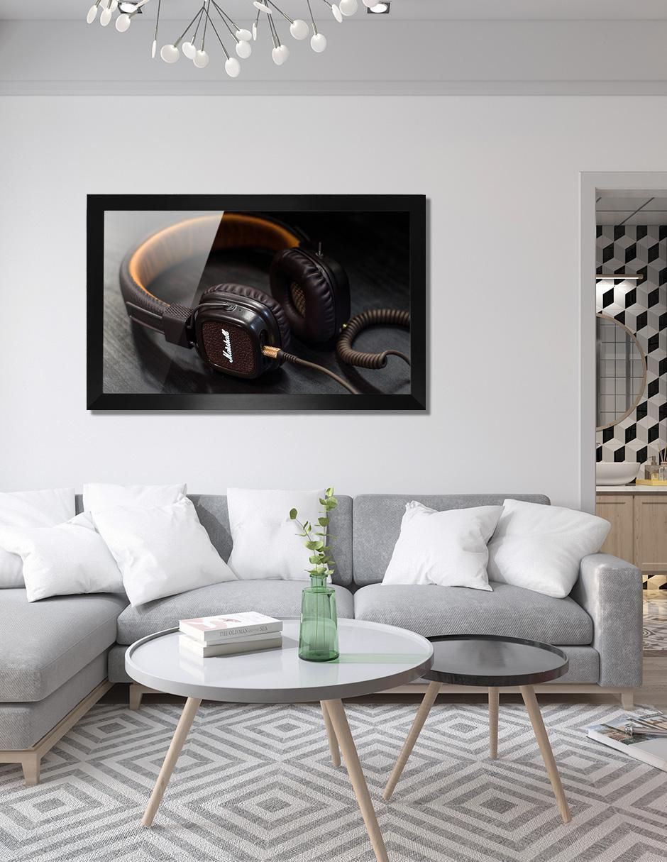 Cuadro decorativo Pixelarte Música