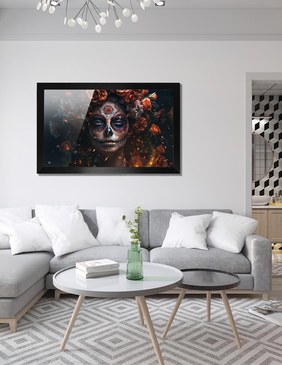 Cuadro decorativo Pixelarte Catrina