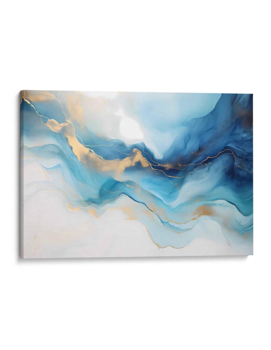 Cuadro decorativo Canvas Lab Oro en el azul
