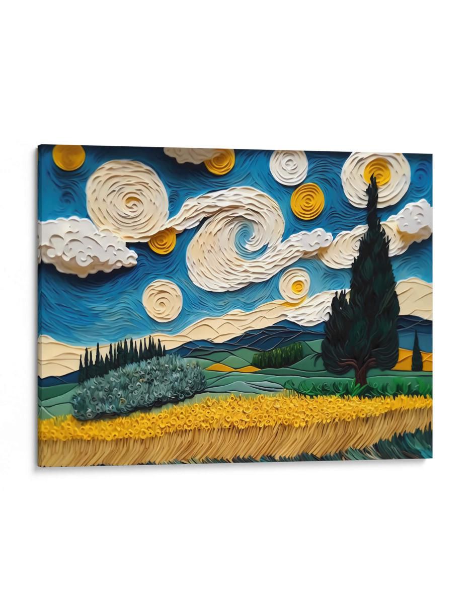 Cuadro decorativo Canvas Lab Campo de trigo