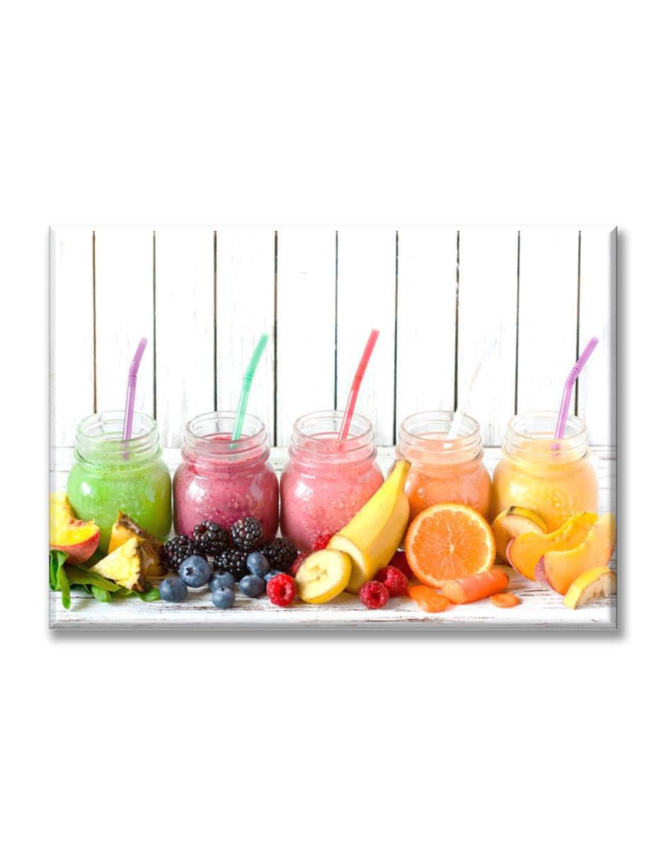 Cuadro decorativo Jugos arcoiris 1
