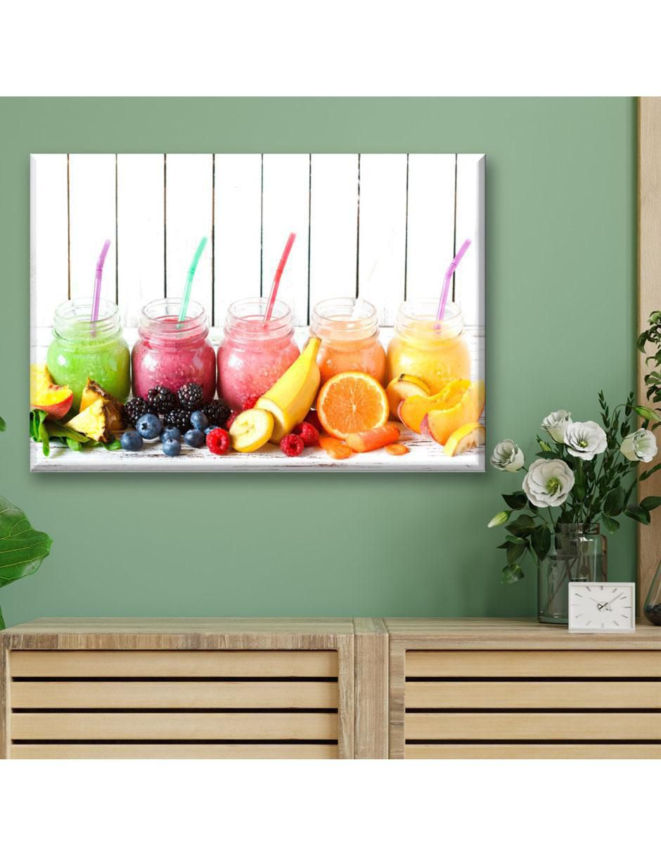 Cuadro decorativo Jugos arcoiris 5