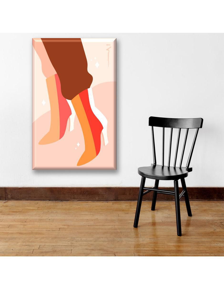 Cuadro decorativo Botas naranja 5