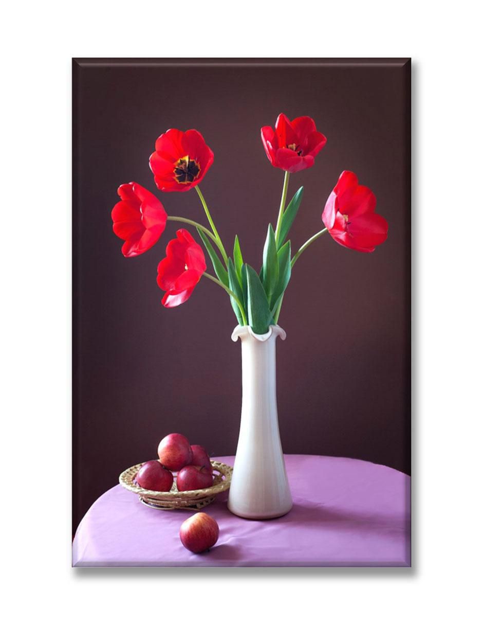 Cuadro decorativo Industria Grafica Ciento 23 Arreglo flores rojas