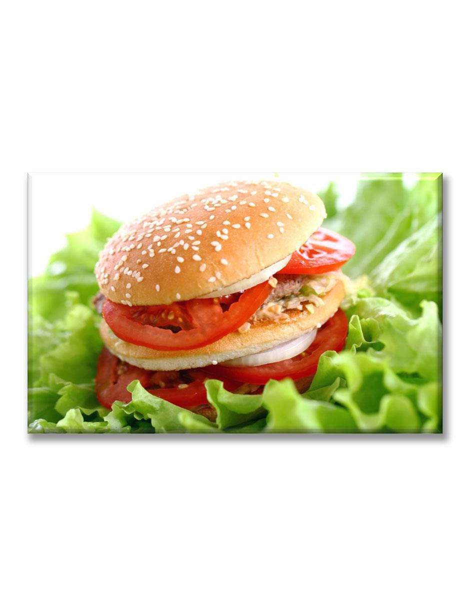 Cuadro decorativo Hamburguesa doble 1