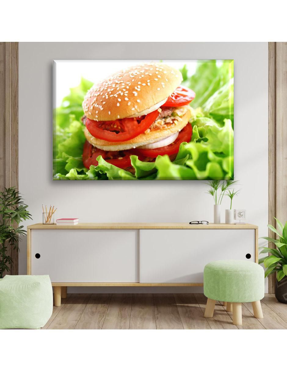 Cuadro decorativo Hamburguesa doble 5