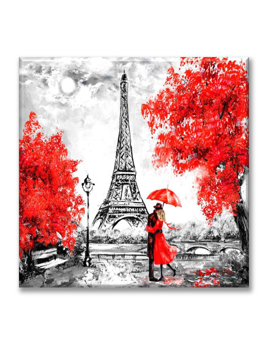 Cuadro decorativo Torre Eiffel acuarela 1