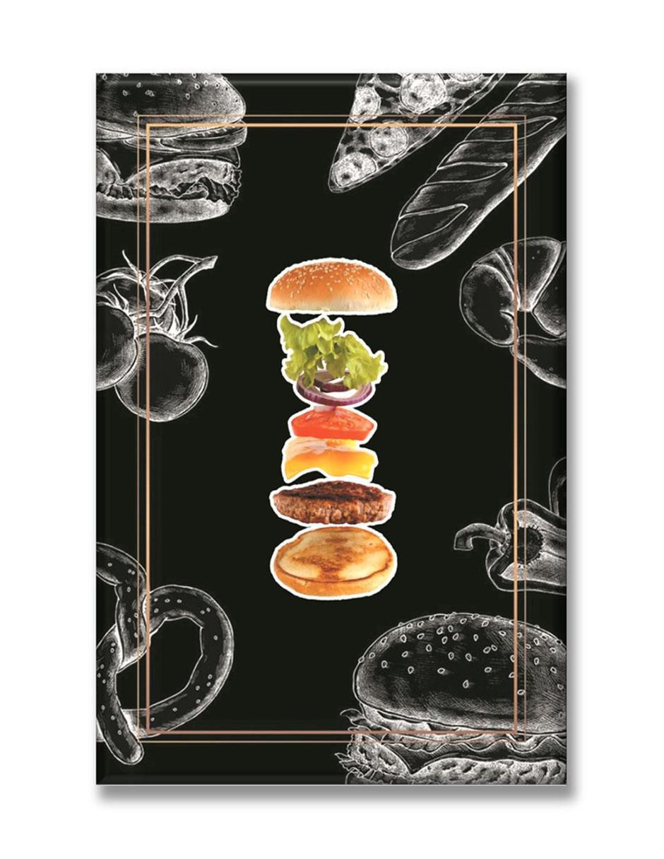 Cuadro decorativo Industria Grafica Ciento 23 Armando una hamburguesa