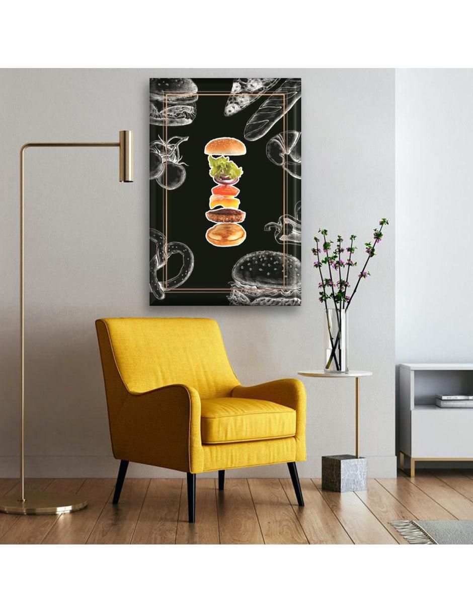 Cuadro decorativo Industria Grafica Ciento 23 Armando una hamburguesa