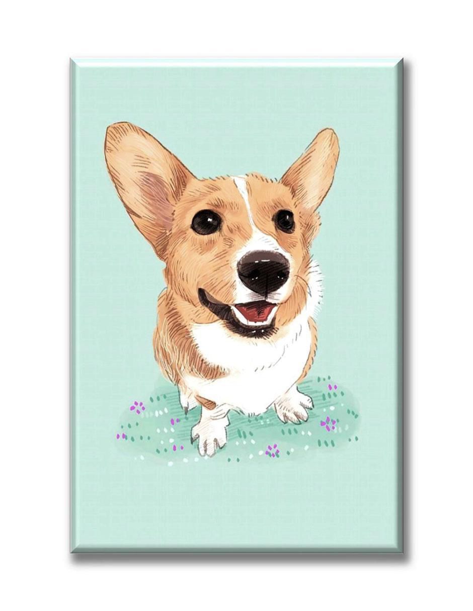 Cuadro decorativo Corgi 1