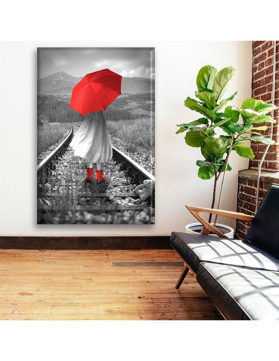 Cuadro decorativo Paraguas rojo 5