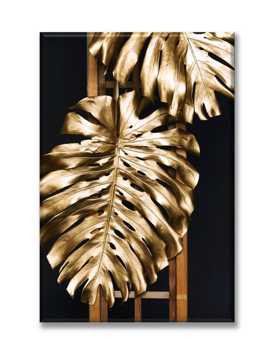 Cuadro decorativo Industria Grafica Ciento 23 Hojas doradas