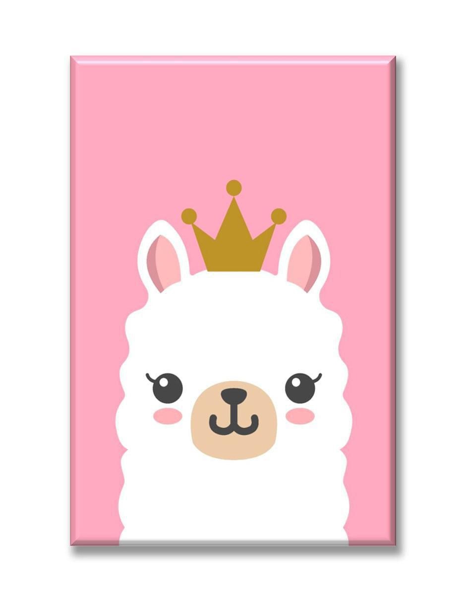 Cuadro decorativo Llama queen 1