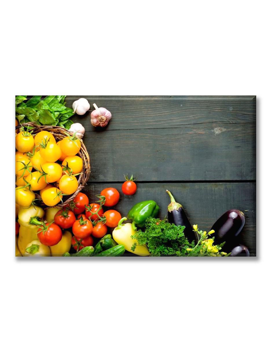 Cuadro decorativo Industria Grafica Ciento 23 Canasta de verduras