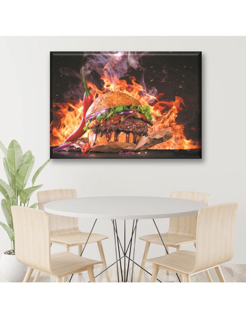 Cuadro decorativo Hamburguesa chilli 5
