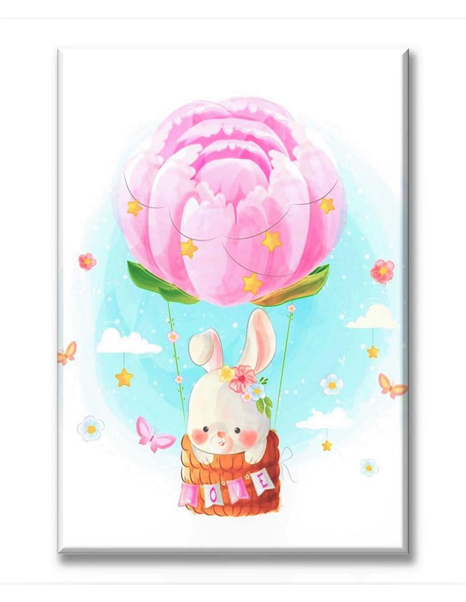Cuadro decorativo Industria Grafica Ciento 23 Conejito volando