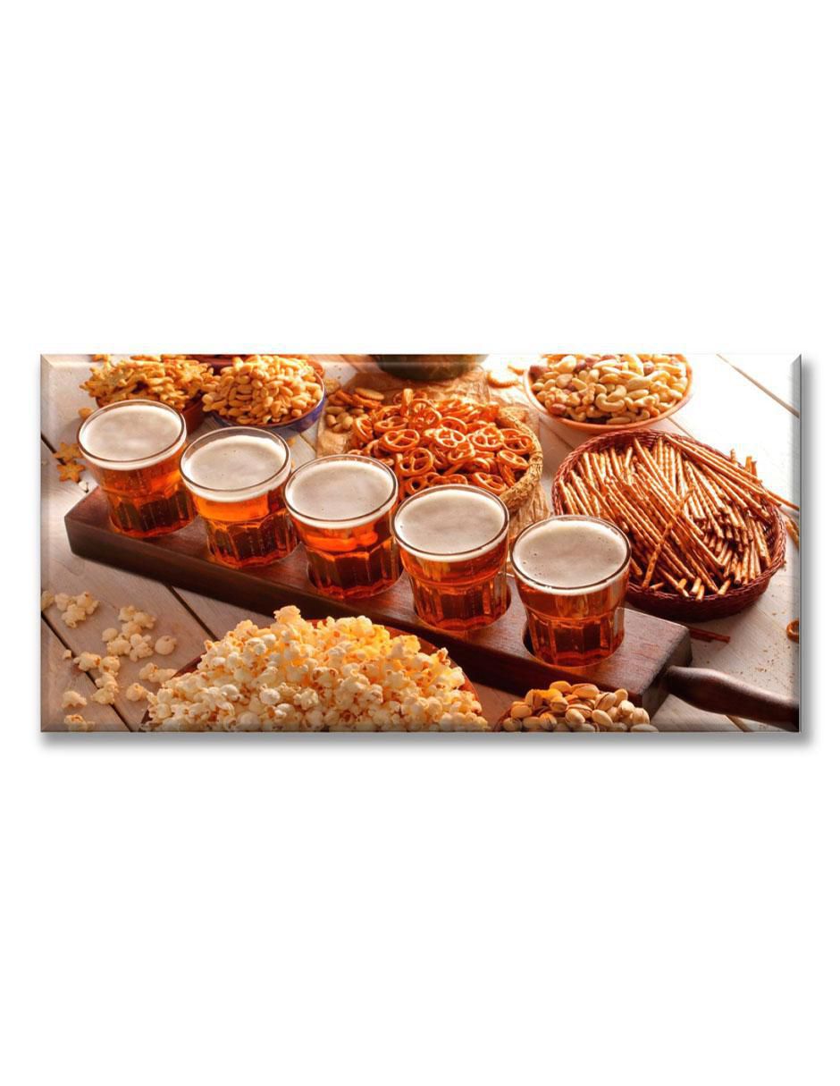 Cuadro decorativo Snacks y cerveza 1