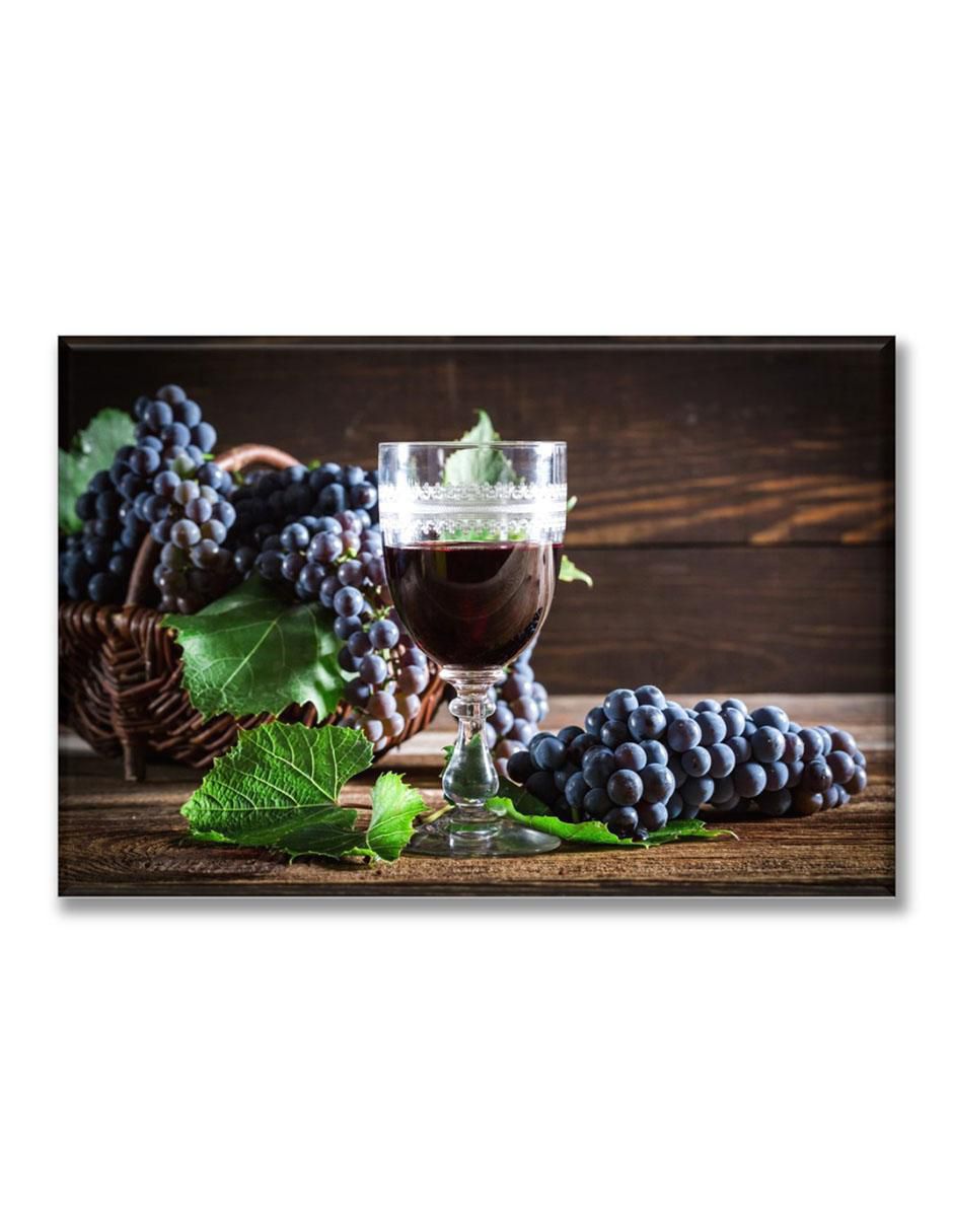 Cuadro decorativo Vino uvas 1