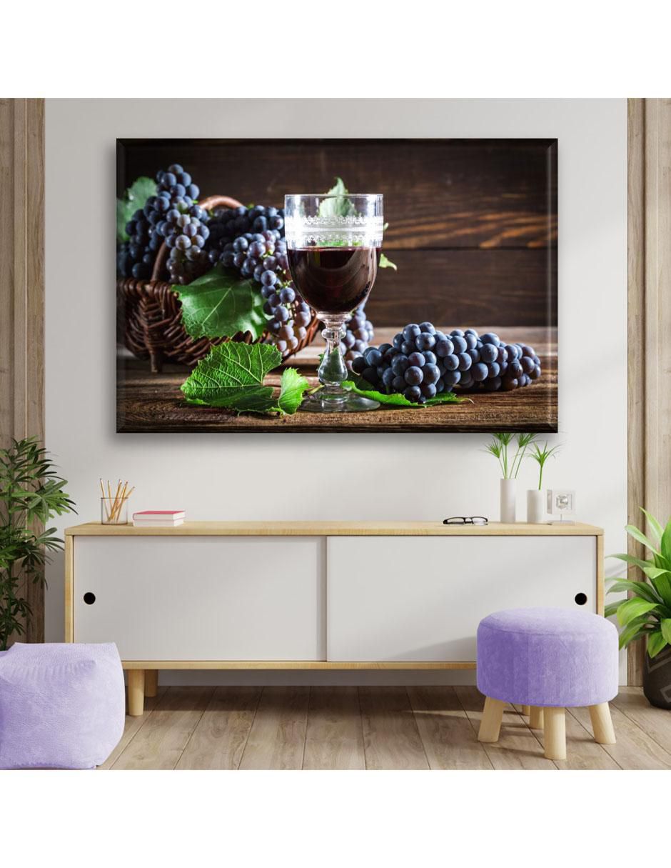 Cuadro decorativo Vino uvas 5