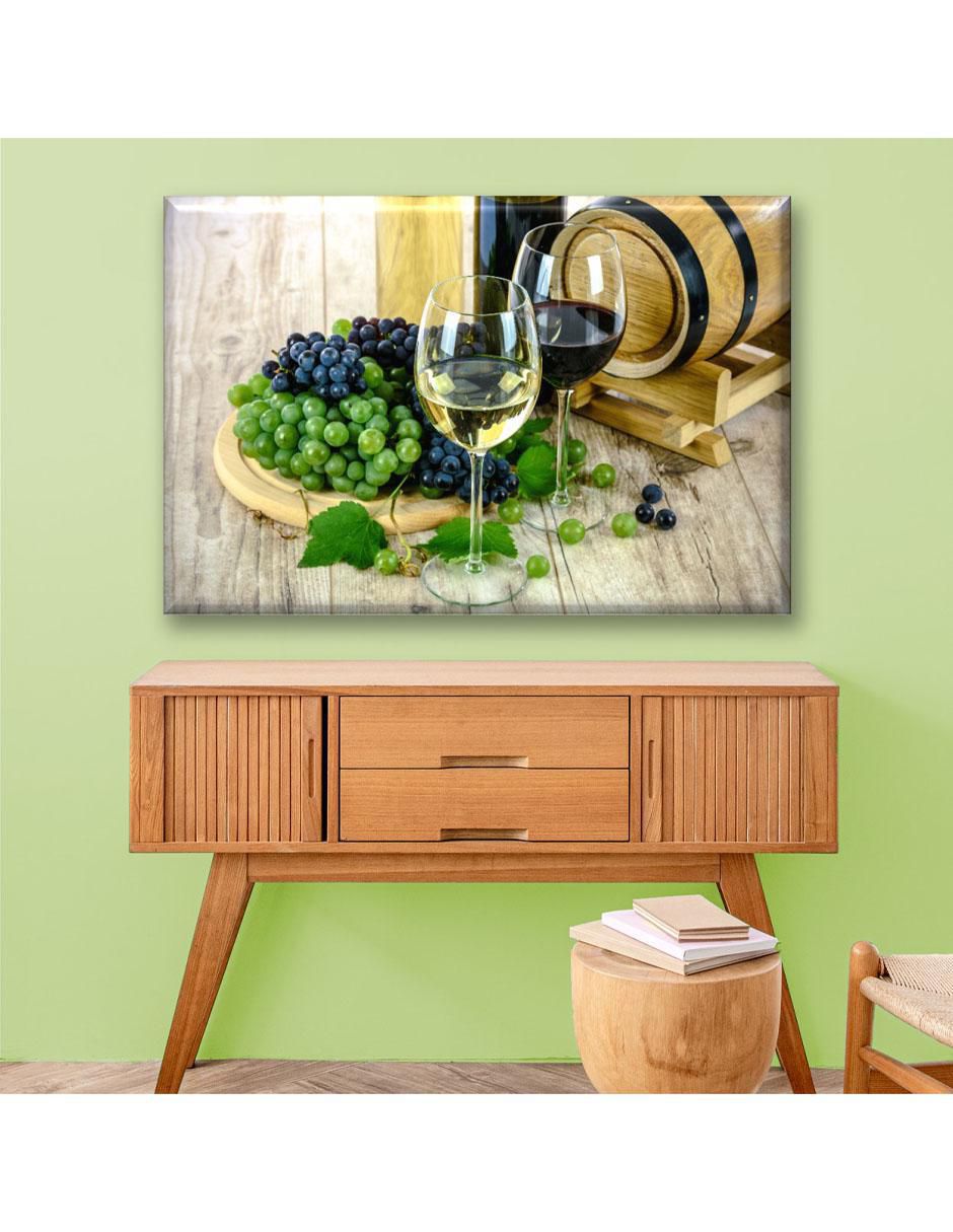 Cuadro decorativo Industria Grafica Ciento 23 Copas de vino