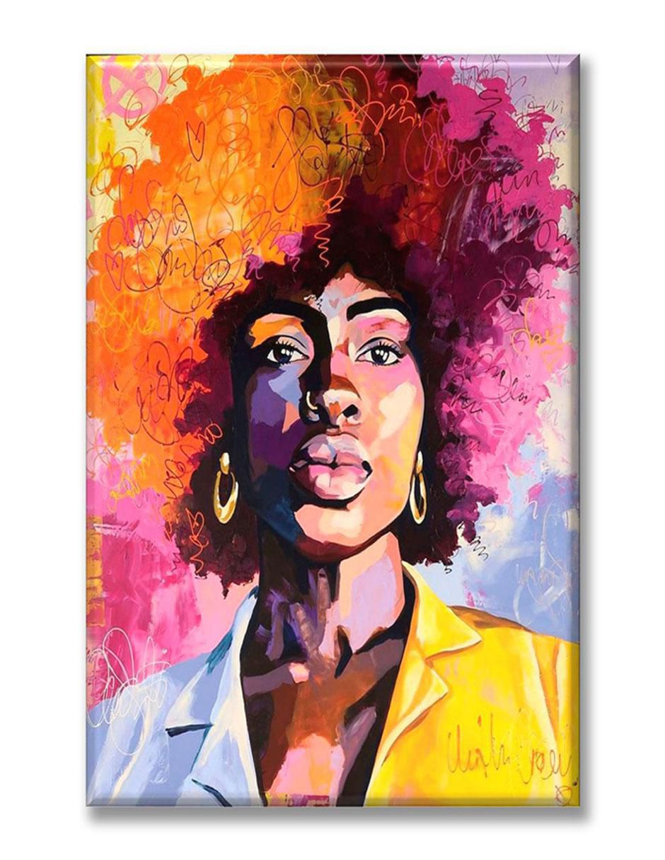 Cuadro decorativo Industria Grafica Ciento 23 Mujer manchas de pintura