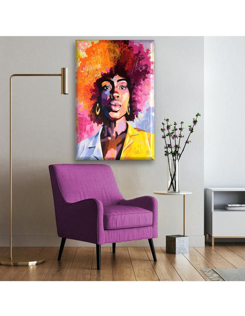 Cuadro decorativo Industria Grafica Ciento 23 Mujer manchas de pintura